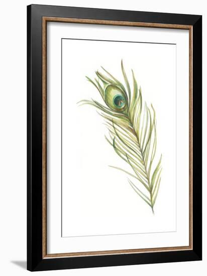 Watercolor Peacock Feather I-Ethan Harper-Framed Art Print