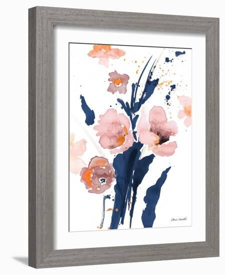 Watercolor Pink Poppies I-Lanie Loreth-Framed Art Print