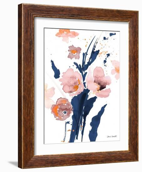 Watercolor Pink Poppies I-Lanie Loreth-Framed Art Print