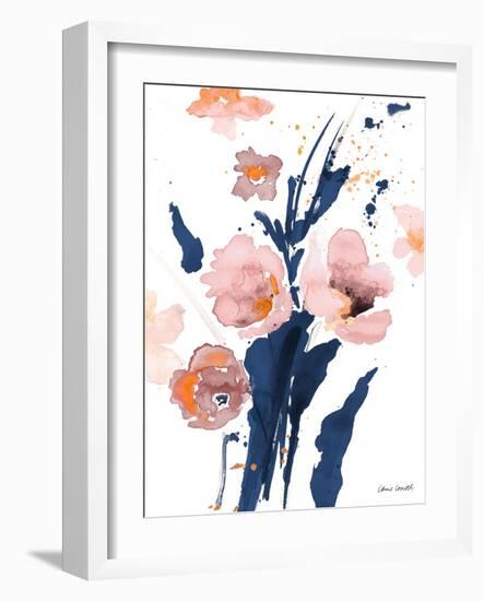 Watercolor Pink Poppies I-Lanie Loreth-Framed Art Print