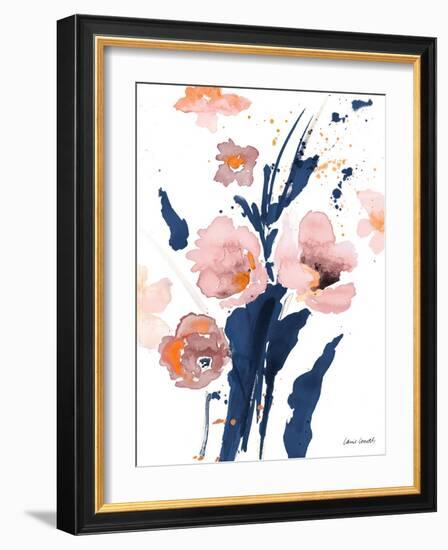 Watercolor Pink Poppies I-Lanie Loreth-Framed Art Print