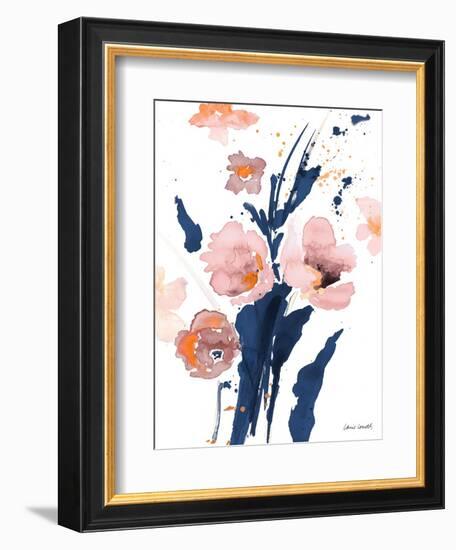 Watercolor Pink Poppies I-Lanie Loreth-Framed Premium Giclee Print