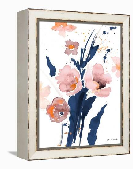 Watercolor Pink Poppies I-Lanie Loreth-Framed Stretched Canvas