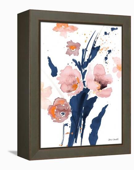 Watercolor Pink Poppies I-Lanie Loreth-Framed Stretched Canvas