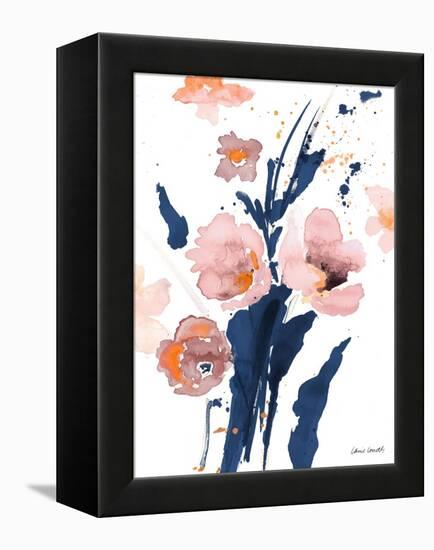 Watercolor Pink Poppies I-Lanie Loreth-Framed Stretched Canvas