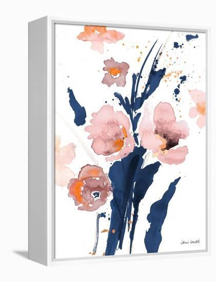 Watercolor Pink Poppies I-Lanie Loreth-Framed Stretched Canvas