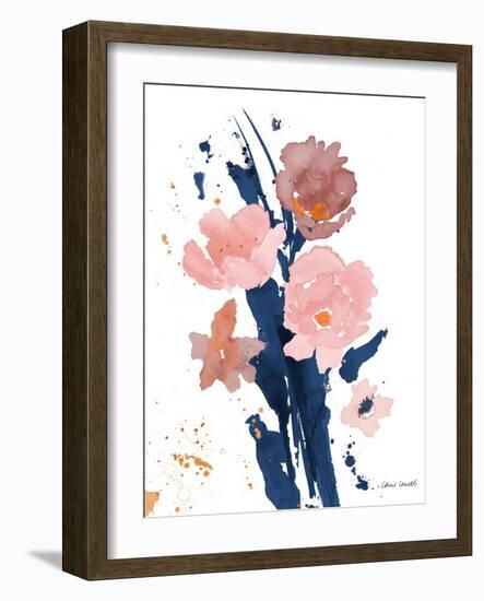 Watercolor Pink Poppies II-Lanie Loreth-Framed Art Print