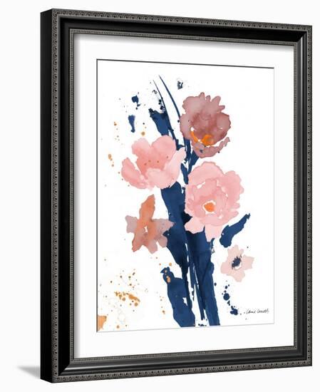 Watercolor Pink Poppies II-Lanie Loreth-Framed Art Print