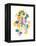 Watercolor Plant I-null-Framed Stretched Canvas