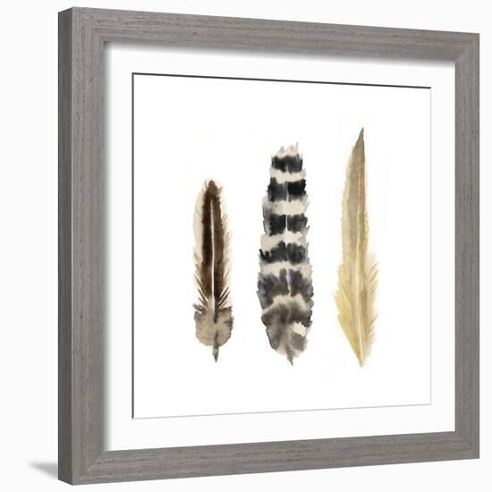 Watercolor Plumes II-Naomi McCavitt-Framed Art Print