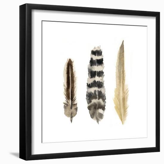 Watercolor Plumes II-Naomi McCavitt-Framed Art Print