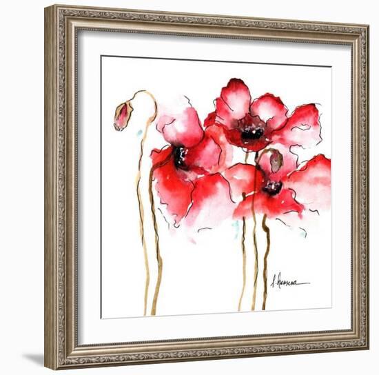 Watercolor Poppies I-Leticia Herrera-Framed Art Print