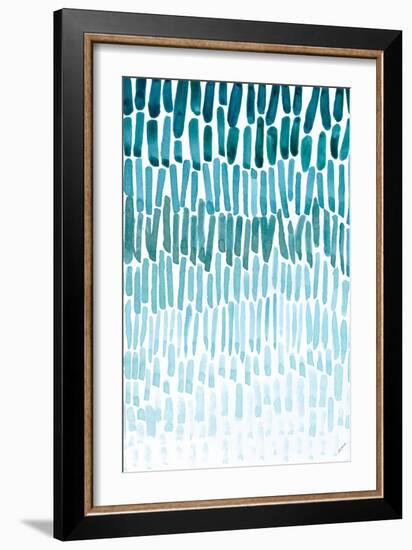 Watercolor Raindrops-Ann Marie Coolick-Framed Art Print