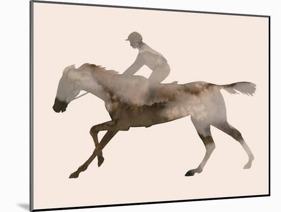 Watercolor Rider II-Grace Popp-Mounted Art Print