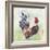 Watercolor Rooster-A-Jean Plout-Framed Giclee Print