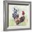 Watercolor Rooster-A-Jean Plout-Framed Giclee Print