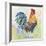 Watercolor Rooster-B-Jean Plout-Framed Giclee Print