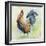 Watercolor Rooster-D-Jean Plout-Framed Giclee Print