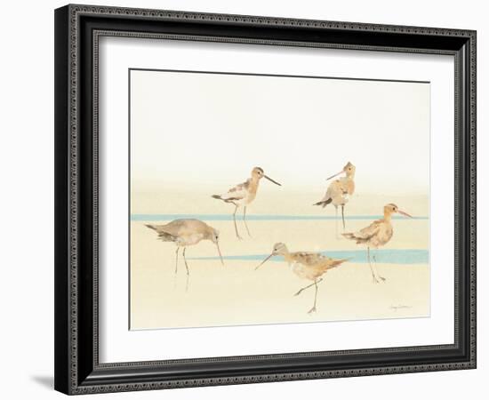 Watercolor Sandpipers I-Avery Tillmon-Framed Art Print