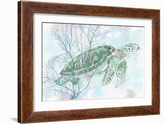 Watercolor Sea Turtle I-Studio W-Framed Art Print