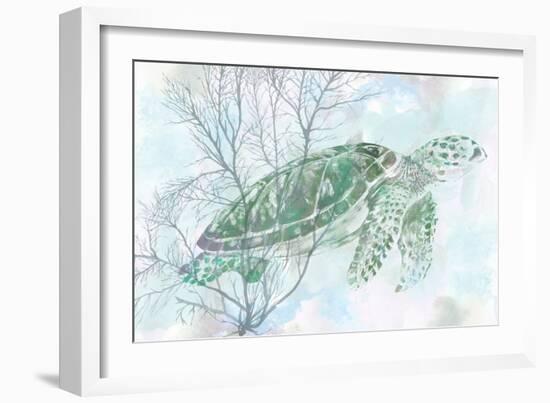 Watercolor Sea Turtle I-Studio W-Framed Art Print