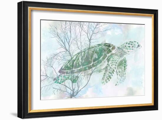 Watercolor Sea Turtle I-Studio W-Framed Art Print