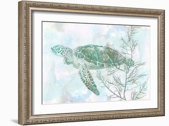 Watercolor Sea Turtle II-Studio W-Framed Art Print