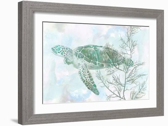 Watercolor Sea Turtle II-Studio W-Framed Art Print