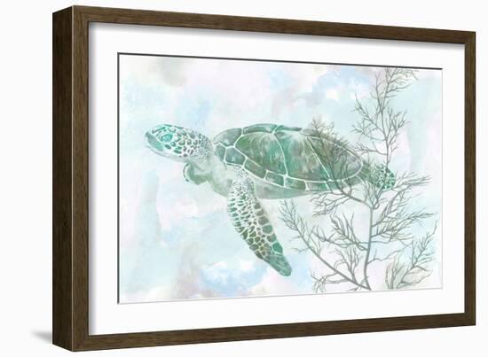 Watercolor Sea Turtle II-Studio W-Framed Art Print