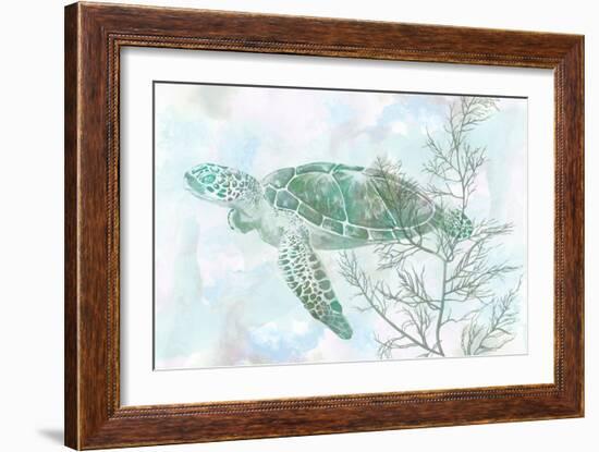 Watercolor Sea Turtle II-Studio W-Framed Art Print