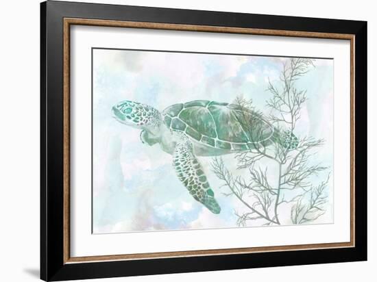 Watercolor Sea Turtle II-Studio W-Framed Art Print