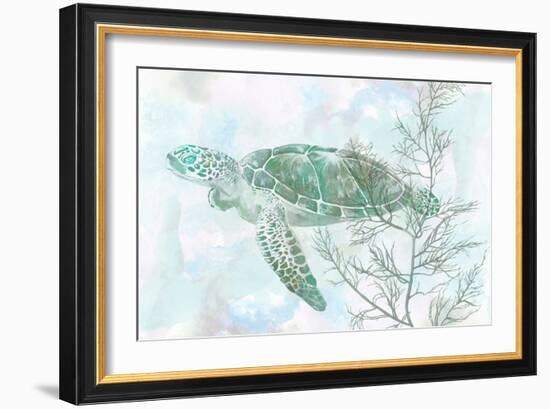 Watercolor Sea Turtle II-Studio W-Framed Premium Giclee Print