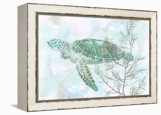 Watercolor Sea Turtle II-Studio W-Framed Stretched Canvas