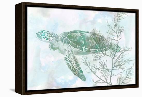 Watercolor Sea Turtle II-Studio W-Framed Stretched Canvas