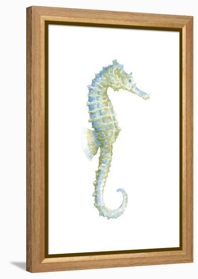 Watercolor Seahorse I-Megan Meagher-Framed Stretched Canvas