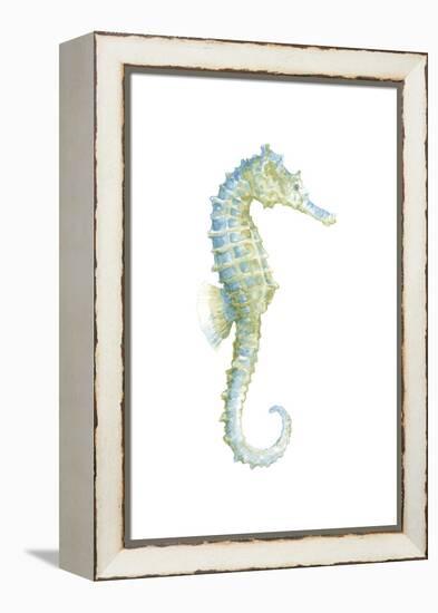 Watercolor Seahorse I-Megan Meagher-Framed Stretched Canvas