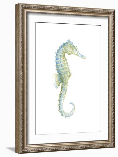 Watercolor Seahorse I-Megan Meagher-Framed Premium Giclee Print