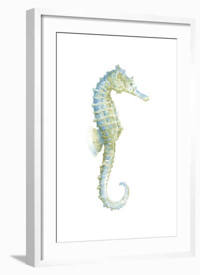 Watercolor Seahorse I-Megan Meagher-Framed Premium Giclee Print