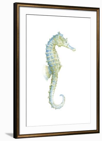 Watercolor Seahorse I-Megan Meagher-Framed Art Print