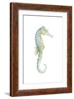 Watercolor Seahorse I-Megan Meagher-Framed Art Print