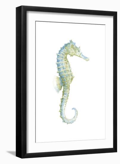 Watercolor Seahorse I-Megan Meagher-Framed Art Print