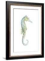 Watercolor Seahorse I-Megan Meagher-Framed Art Print