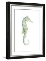 Watercolor Seahorse I-Megan Meagher-Framed Art Print