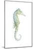 Watercolor Seahorse I-Megan Meagher-Mounted Art Print