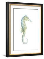 Watercolor Seahorse I-Megan Meagher-Framed Art Print