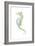 Watercolor Seahorse II-Megan Meagher-Framed Premium Giclee Print