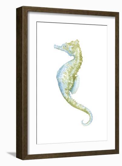 Watercolor Seahorse II-Megan Meagher-Framed Premium Giclee Print