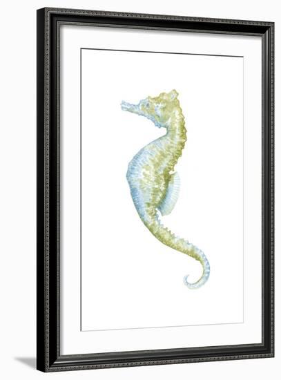 Watercolor Seahorse II-Megan Meagher-Framed Art Print