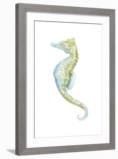 Watercolor Seahorse II-Megan Meagher-Framed Art Print