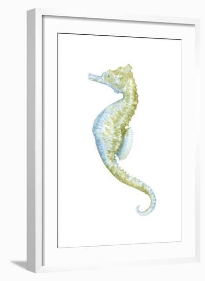 Watercolor Seahorse II-Megan Meagher-Framed Art Print